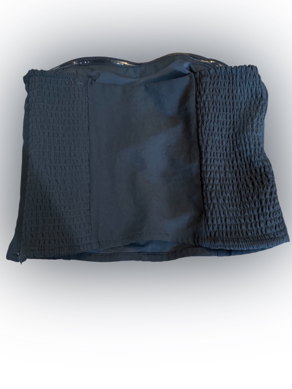 Abercrombie & Fitch Black Strapless Boned Corset Tube Top Size Medium Y2K - Picture 10 of 14